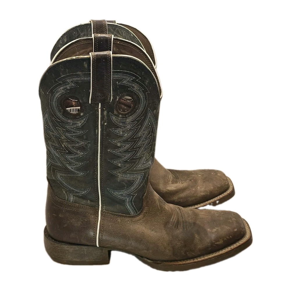 Durango Men's 11 M Rebel Pro Western Boot Belgian Brown/Denim Blue DDB0216